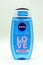 Bottle Nivea caring shower gel love aquatic scent.