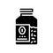 bottle oat cereal glyph icon vector illustration