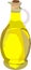 Bottle of oil isolate on white Oilcan vector drawing