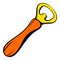 Bottle opener icon, icon cartoon