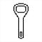 Bottle Opener Pixel Art, Bottle Cap Opener Pixelated Form