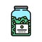 bottle peas color icon vector illustration
