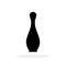 Bottle of perfume. Silhouette of perfume bottle. Fragrance bottle icon