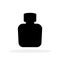 Bottle of perfume. Silhouette of perfume bottle. Fragrance bottle icon