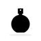 Bottle of perfume. Silhouette of perfume bottle. Fragrance bottle icon