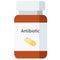 Bottle of pills, antibiotc