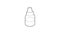 Bottle with pipette for vaping icon animation