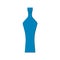 Bottle of shnapps, great design for any purposes. Flat style. Color form. Party drink concept. Icon bottle with cap on white