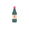 Bottle vector icon with exclamation mark. Bar alcohol beverage icon and alert, error, alarm, danger symbol