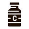 Bottle Vitamin Nutrition Vector Icon