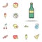 bottle of water colored icon. food icons universal set for web and mobile