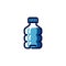 Bottle of water icon for supermarkets, markets, button for online stores. Color pictograph on food and drink theme