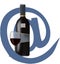 Bottle of wine available via internet-