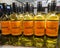 Bottles with Chilean white Sunrise wine were put up for sale at Metro AG hypermarket on January 20, 2020 in Russia, Kazan,