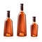 Bottles of cognac (brandy). Vector illustration.