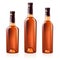 Bottles of cognac (brandy). Vector illustration.