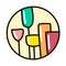 Bottles glass colorful hand drawn illustration logo logotypefor alcohol ars prints promo presentation stickers brand
