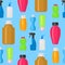 Bottles household chemicals supplies cleaning housework plastic detergent liquid domestic fluid bottle cleaner pack