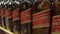 Bottles of Johnnie Walker Red Label Whisky illustrative editorial video