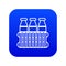 Bottles milk icon blue vector