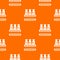 Bottles milk pattern vector orange