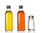 Bottles of oil, vinegar and salt boat