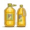 Bottles with Rice Bran Oil