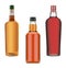Bottles of whisky, cognac and wine