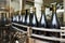 Bottling and sealing conveyor line at winery