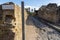 Bottom collector, street in the ancient city in Herculaneum Archaeological Park, Naples, Italy.