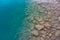 Bottom of Lake Brienz Rocky Fresh Water Increasing in Depth into Deep Beautiful Blue