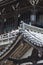 Bottom of steps entering Nigatsu-do Hall on the Todai-ji temple