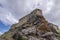 Bottom view of the ancient and imposing castle of Bardi, Parma, Italy