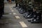 Bottom view of army soldiers during Brazilian independence parade in Salvador city, Bahia