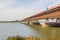 Bottom view of the Moerdijk traffic bridge over the Hollandsch D