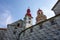 Bottom view of Nachod castle in Czech Republic