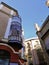 Bottom view shot of a panoramic balcony in Toledo, Spain