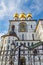 Bottom view of the wall of Feodorovsky cathedral Cathedral of the Icon of Our Lady Feodorovskaya.