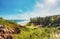 Boucan Canot Beach at Reunion Island seen from Cap Homard - touristic site