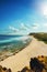 Boucan Canot Beach at Reunion Island seen from Cap Homard - touristic site