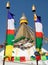 Boudha bodhnath Boudhanath stupa Kathmandu prayer flags