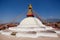 Boudhanath giant buddhist stupa in Kathmandu Himalaya Nepal