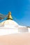 Boudhanath Stupa Eyes White Base Platform Nobody V