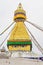 boudhanath Stupa with Prayer Flags and Pigeons in Kathmandu Nepa