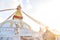 Boudhanath Stupa During Sunset