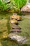 Boulder and water in Rainbow Pools