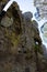 Boulder with what is known as Queen Maryâ€™s Profile, at Hanging Rock in Australia