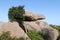 Boulders on the Cote de Granit Rose in Brittany