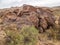 Boulders Covered With Petroglyph Symbols