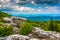 Boulders and eastern view of the Appalachian Mountains from Bear